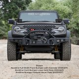Go Rhino 07-20 Jeep Wrangler JL/JLU/JK/JKU/Gladiator JT Rockline Bumper Fairlead Mount Plate thumbnail 4