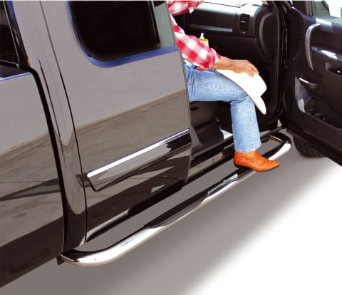 Go Rhino 10-20 Ram Ram 2500HD/3500HD 4000 Series SideSteps - Cab Length - SS thumbnail 3