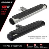 Go Rhino 4in Oval Hitch Step - Black thumbnail 8