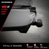 Go Rhino 4in Oval Hitch Step - Black thumbnail 9