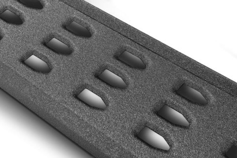 Go Rhino RB20 Running Boards - Bedliner - 73in thumbnail 8