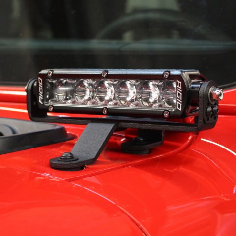 Go Rhino 18-20 Jeep Wrangler JL/JLU/Gladiator JT Light Mount - Two 6in Single Tow thumbnail 6
