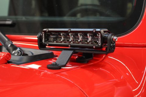 Go Rhino 18-20 Jeep Wrangler JL/JLU/Gladiator JT Light Mount - Two 6in Single Tow thumbnail 8