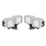 Go Rhino 18-20 Jeep Wrangler JL/JLU/Gladiator JT Light Mount - Two 3in Cubes thumbnail 2