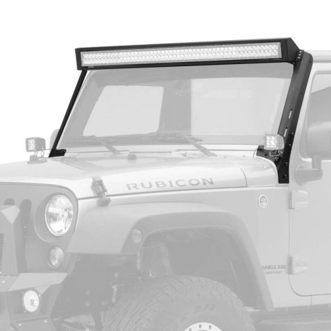 Go Rhino 07-18 Jeep Wrangler JK WLF Windshield Light Mount Frame - 50in Light Bar thumbnail 2