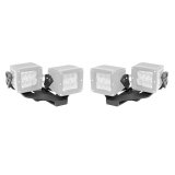 Go Rhino 18-20 Jeep Wrangler JL/JLU/Gladiator JT Light Mount - Two 3in Cubes thumbnail 1