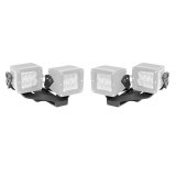 Go Rhino 18-20 Jeep Wrangler JL/JLU/Gladiator JT Light Mount - Two 3in Cubes thumbnail 2