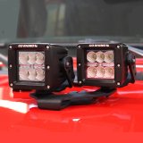 Go Rhino 18-20 Jeep Wrangler JL/JLU/Gladiator JT Light Mount - Two 3in Cubes thumbnail 7