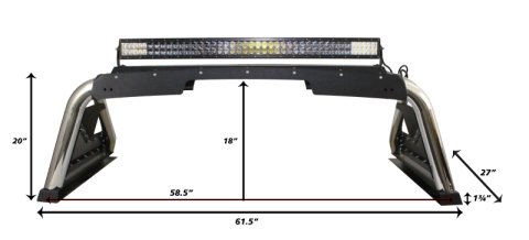 Go Rhino 15-20 Chevrolet Colorado Sport Bar 2.0 (Mid Size) - Tex Blk thumbnail 4