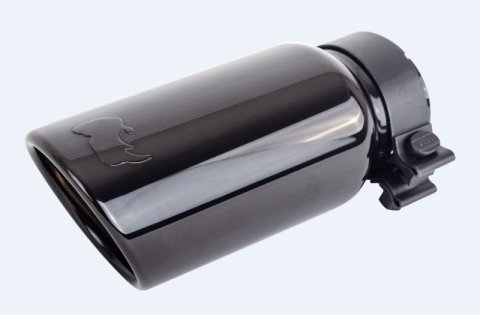 Go Rhino Exhaust Tip - Black Chrome - ID 3in x L 10in x OD 4in thumbnail 1
