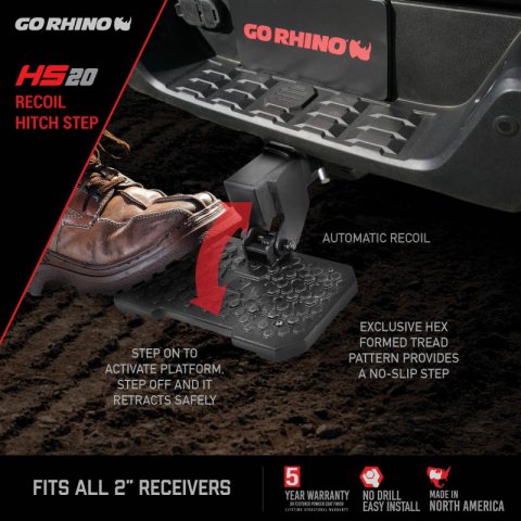 Go Rhino HS-20 Hitch Bumper Step thumbnail 3
