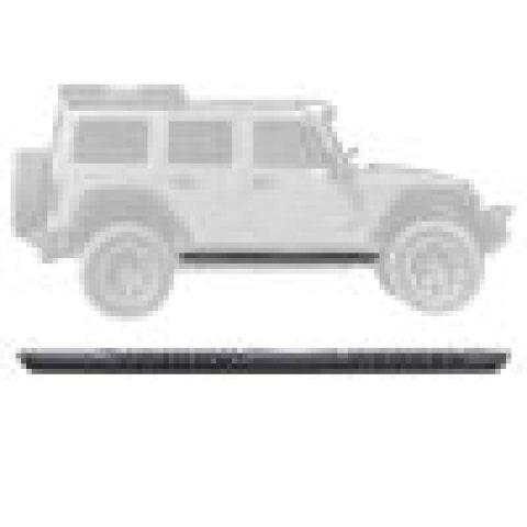 Go Rhino V-Series V3 Side Step - Universal 68in. (Fits 4DR) - Tex. Blk thumbnail 4