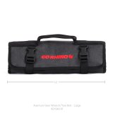 Go Rhino XVenture Gear Tool Wrench Roll - Large (4x4in. Closed) 12oz Waxed Canvas - Black thumbnail 5