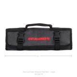 Go Rhino XVenture Gear Tool Wrench Roll - Large (4x4in. Closed) 12oz Waxed Canvas - Black thumbnail 7