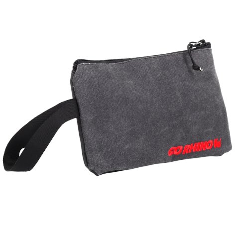 Go Rhino XVenture Gear Zipped Pouch - Large (12in. Wide Pocket / 6.5in. Hand Strap) Canvas - Black thumbnail 3