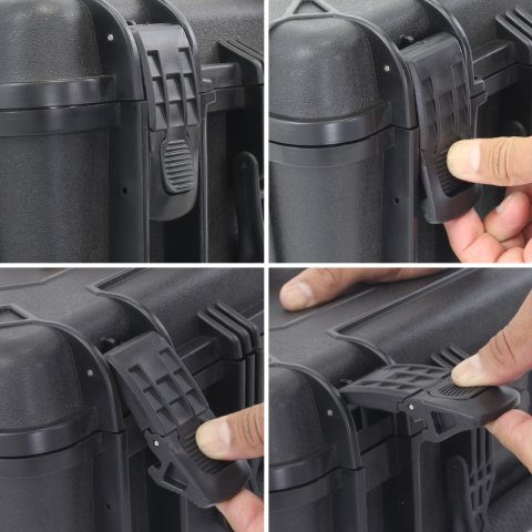 Go Rhino XVenture Gear Hard Case - Large 20in. / Lockable / IP67 / Automatic Air Valve - Tex. Black thumbnail 5