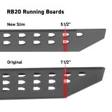 Go Rhino RB20 Slim Running Boards - Universal 48in. (Fits 2DR) - Bedliner Coating thumbnail 9