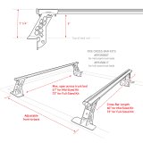 Go Rhino 15-22 Ford F-150 / 19-22 RAM 1500 / 07-21 Toyota Tundra XRS Cross Bars Kit - Tex. Blk thumbnail 6