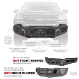 Go Rhino 19-22 Ram 1500 BR6 Front Bumper Replacement - Tex. Blk thumbnail 8