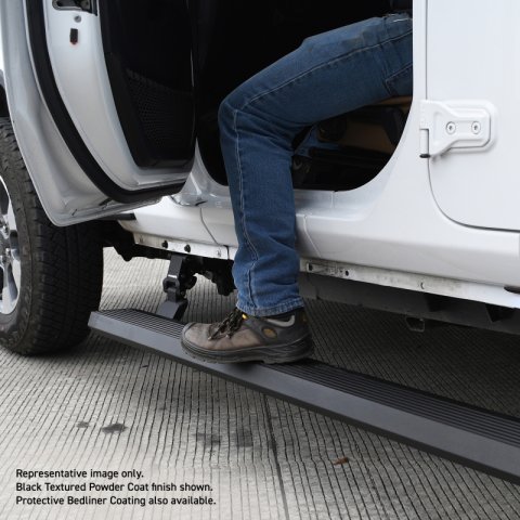 RealTruck 18-24 Jeep Wrangler 2dr VoltStep Electric Running Board Kit (No Drill) - Tex. Blk thumbnail 6