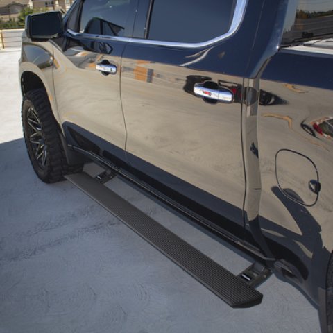 RealTruck 19-25 Chevy Silverado 1500 CC 4dr VoltStep Electric Running Board Kit - Tex. Blk thumbnail 4