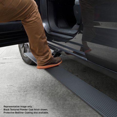 RealTruck 19-25 Chevy Silverado 1500 CC 4dr VoltStep Electric Running Board Kit - Tex. Blk thumbnail 9