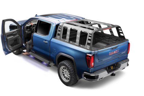 RealTruck 19-25 Chevy Silverado 1500 CC 4dr VoltStep Electric Running Board Kit - Bedliner Coating thumbnail 2