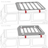 Go Rhino SRM Rack Rain Gutter Mount Kit - 4pc. (Mounts to Factory Rain Gutter/Drip Rail) thumbnail 9
