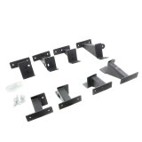 Go Rhino 2020+ Jeep Gladiator JT 4DR Crew Cab Dominator Xtreme Frame Slider Mounting Brackets Only thumbnail 1
