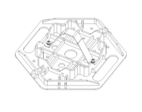 Go Rhino Xventure Gear El Gato Base Plate - Blk thumbnail 1