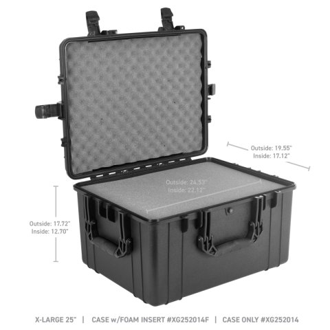 Go Rhino XVenture Gear Hard Case w/Foam - Extra Large 25in. / Lockable / IP67 - Tex. Blk thumbnail 5