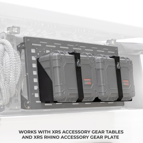 Go Rhino XVenture Gear Hard Case Mount Large 25in. (Mount ONLY for XRS/SRM Racks) - Tex. Blk thumbnail 4