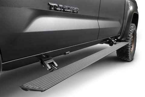 RealTruck 22-24 Toyota Tundra DC 4dr VoltStep Electric Running Board Kit (No Drill) - Tex. Blk thumbnail 2