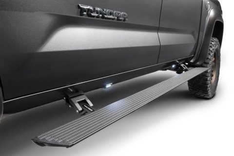 RealTruck 22-24 Toyota Tundra DC 4dr VoltStep Electric Running Board Kit (No Drill) - Tex. Blk thumbnail 6