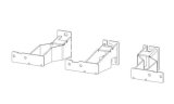 Go Rhino 2024 Toyota Tacoma DC 4dr Brackets for Dominator Xtreme Frame Slider - Tex. Blk thumbnail 2