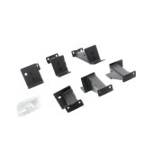Go Rhino 07-18 Jeep Wrangler JKU 4dr Brackets for Dominator Xtreme Frame Slider - Tex. Blk thumbnail 2