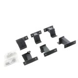 Go Rhino 18-24 Jeep Wrangler JLU 4dr Brackets for Dominator Xtreme Frame Slider - Tex. Blk thumbnail 1