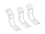 Go Rhino 2024 Toyota Tacoma DC 4dr Brackets for OE Xtreme Cab Length SideSteps - Tex. Blk thumbnail 2