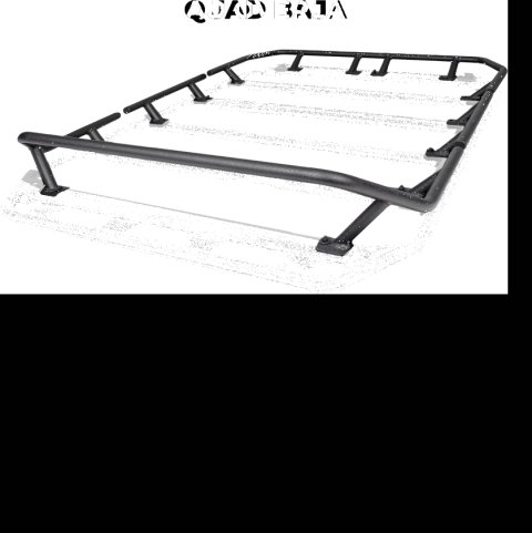 Go Rhino SRM300 Tri-Rail Kit (For 40x40in. Rack) - Tex. Blk (Rails ONLY - Req. Platform) thumbnail 7