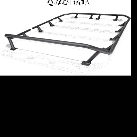 Go Rhino SRM300 Dual Rail Kit (For 80x40in. Rack) - Tex. Blk (Rails ONLY - Req. Platform) thumbnail 7