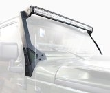 Go Rhino 07-18 Jeep Wrangler JK/JKU (Ex Mjve/392/4xe) Windshield Light Bar Mount Brkt - 50in Sgl Row thumbnail 1