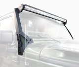 Go Rhino 07-18 Jeep Wrangler JK/JKU (Ex Mjve/392/4xe) Windshield Light Bar Mount Brkt - 50in Sgl Row thumbnail 2