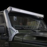 Go Rhino 07-18 Jeep Wrangler JK/JKU (Ex Mjve/392/4xe) Windshield Light Bar Mount Brkt - 50in Sgl Row thumbnail 3