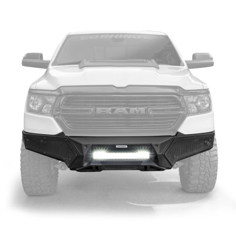 Go Rhino 19-24 Ram 1500 (Excl. Rebel/Warlock/TRX) Element Front Bumper w/Power Bar - Tex. Blk thumbnail 1