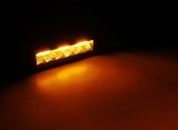 Go Rhino Xplor Blackout Combo Series Sixline LED Flood Lights w/Amber (Surface Mount) - Blk (Pair) thumbnail 8