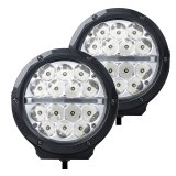 Go Rhino Xplor Bright Series Round LED Driving Light Kit w/DRL (Surface Mount) 6in - Blk (2 pc) thumbnail 1
