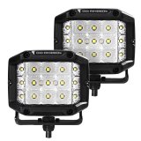 Go Rhino Xplor Bright Series Sideline Cube LED Flood Light Kit (Surface Mount) 4x3 - Blk (Pair) thumbnail 2