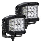Go Rhino Xplor Bright Series Sideline Cube LED Flood Light Kit (Surface Mount) 4x3 - Blk (Pair) thumbnail 3