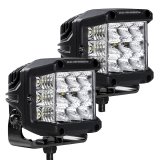 Go Rhino Xplor Bright Series Sideline Cube LED Flood Light Kit (Surface Mount) 4x3 - Blk (Pair) thumbnail 5