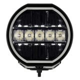 Go Rhino Xplor Blackout Series Maxline LED Hi/Low Beam w/Multi DRL (Surface Mount) 7in. - Blk thumbnail 1